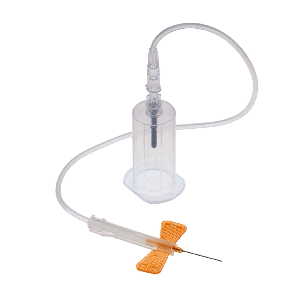 Palomilla VACUTAINER de seguridad 21G. Tubo 19 cm. (25 uds)