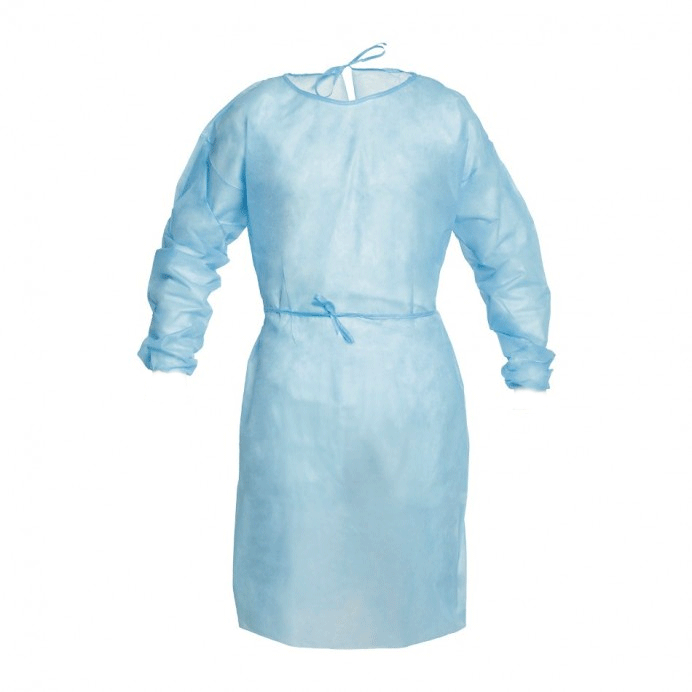 Bata cirugía NO estéril, AZUL. Paquete 10 uds.