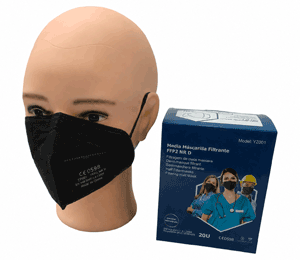 [3210] Mascarilla FFP2 - NEGRA - (Caja 20 uds.) 
