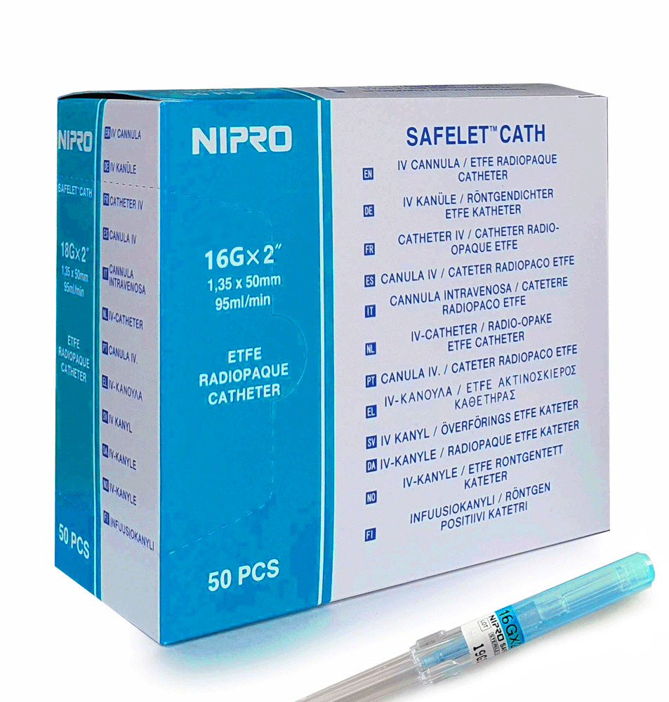 Cateter Intravenoso NIPRO 22G 1. 50 uds