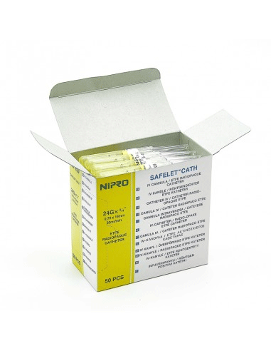 Cateter Intravenoso NIPRO 24G. 19 mm. 50 uds