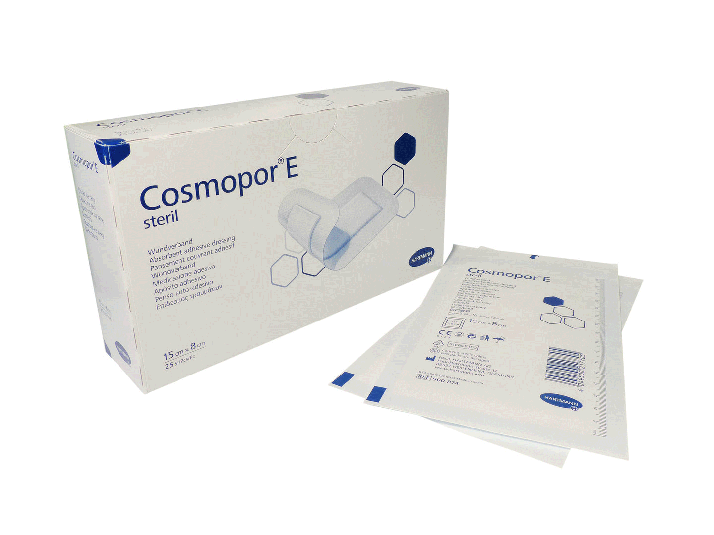 Cosmopor 15*8 cm. Apósito quirúrgico autoadhesivo. 25 uds.