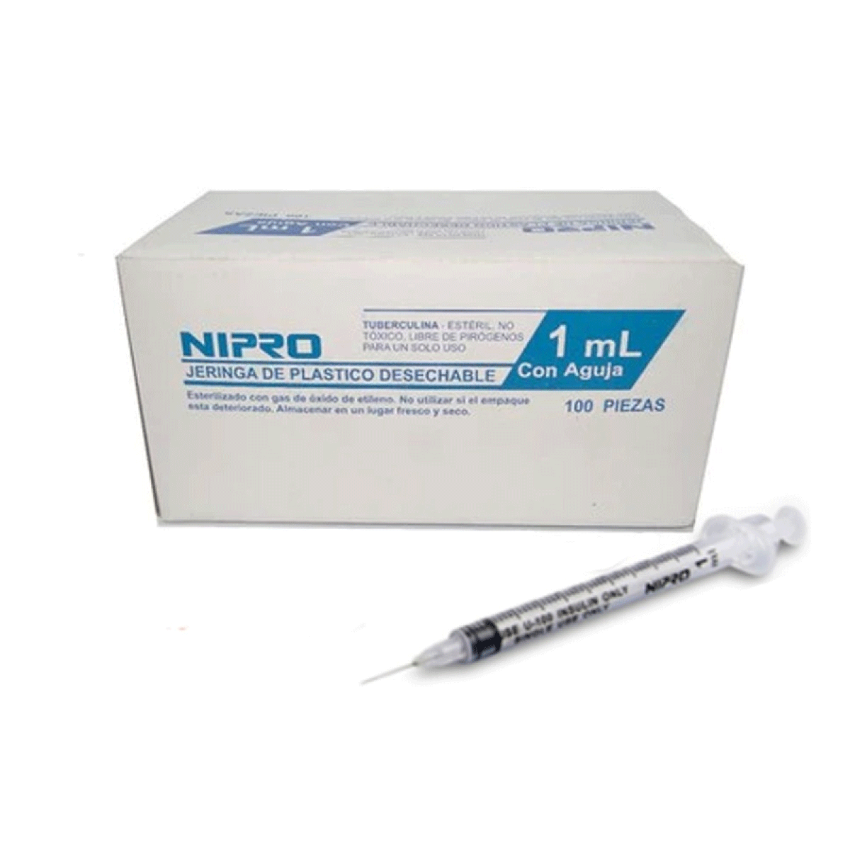 Jeringa NIPRO tuberculina 1 cc. c/aguja 0.5*16