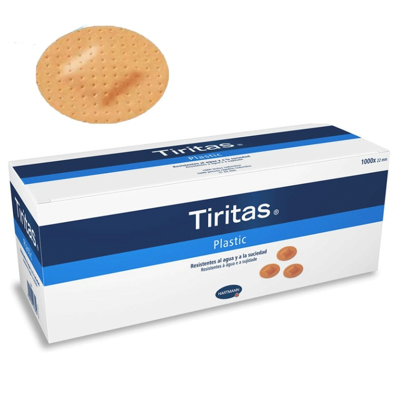 Tiritas Redondas  22 mm. 1.000 uds