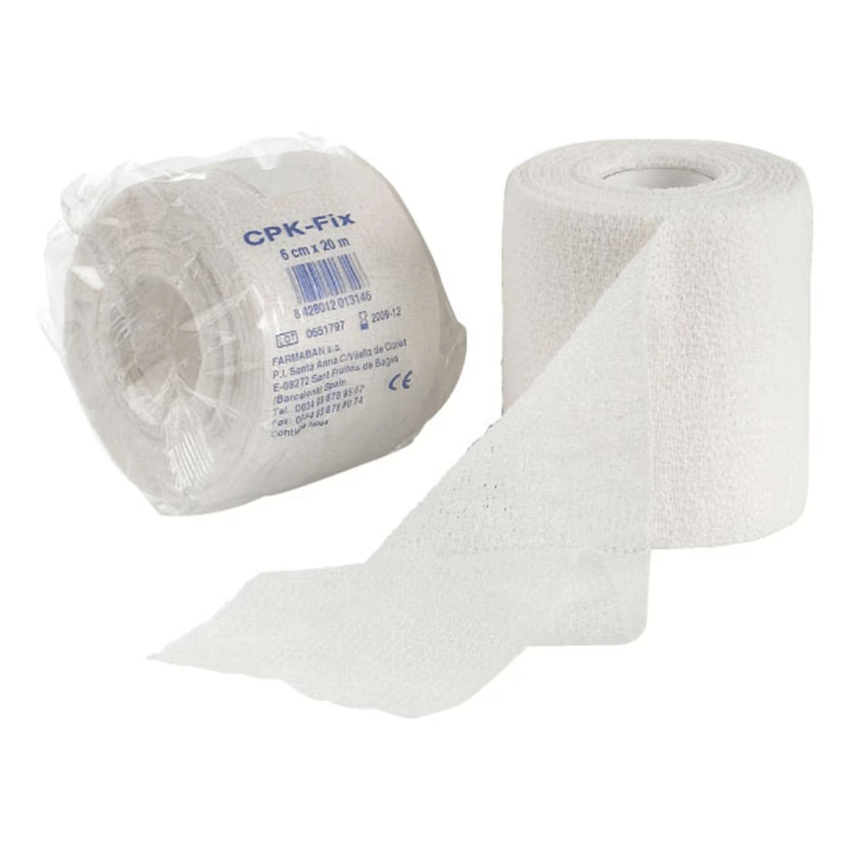 Venda cohesiva tipo gasa doble 10cm*10m. CPK Fix