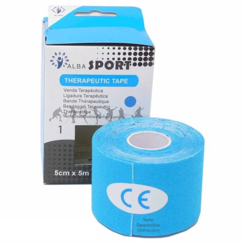 Vendaje neuromuscular 5cm*5m. AZUL