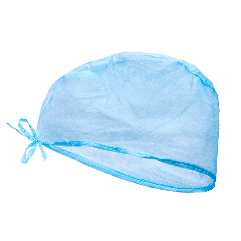 Gorro de cirugía con cintas AZUL. 100 uds