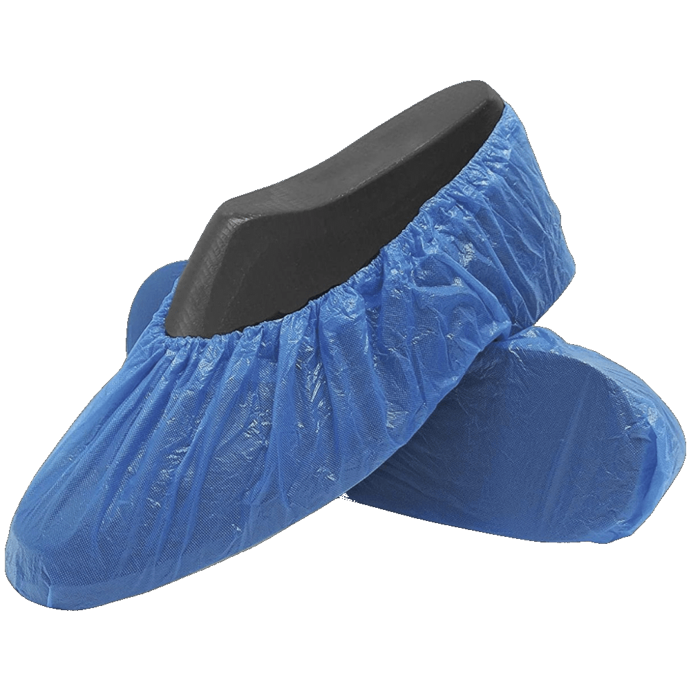 Calzas Cubrepies Plastificadas Azul. 100 uds