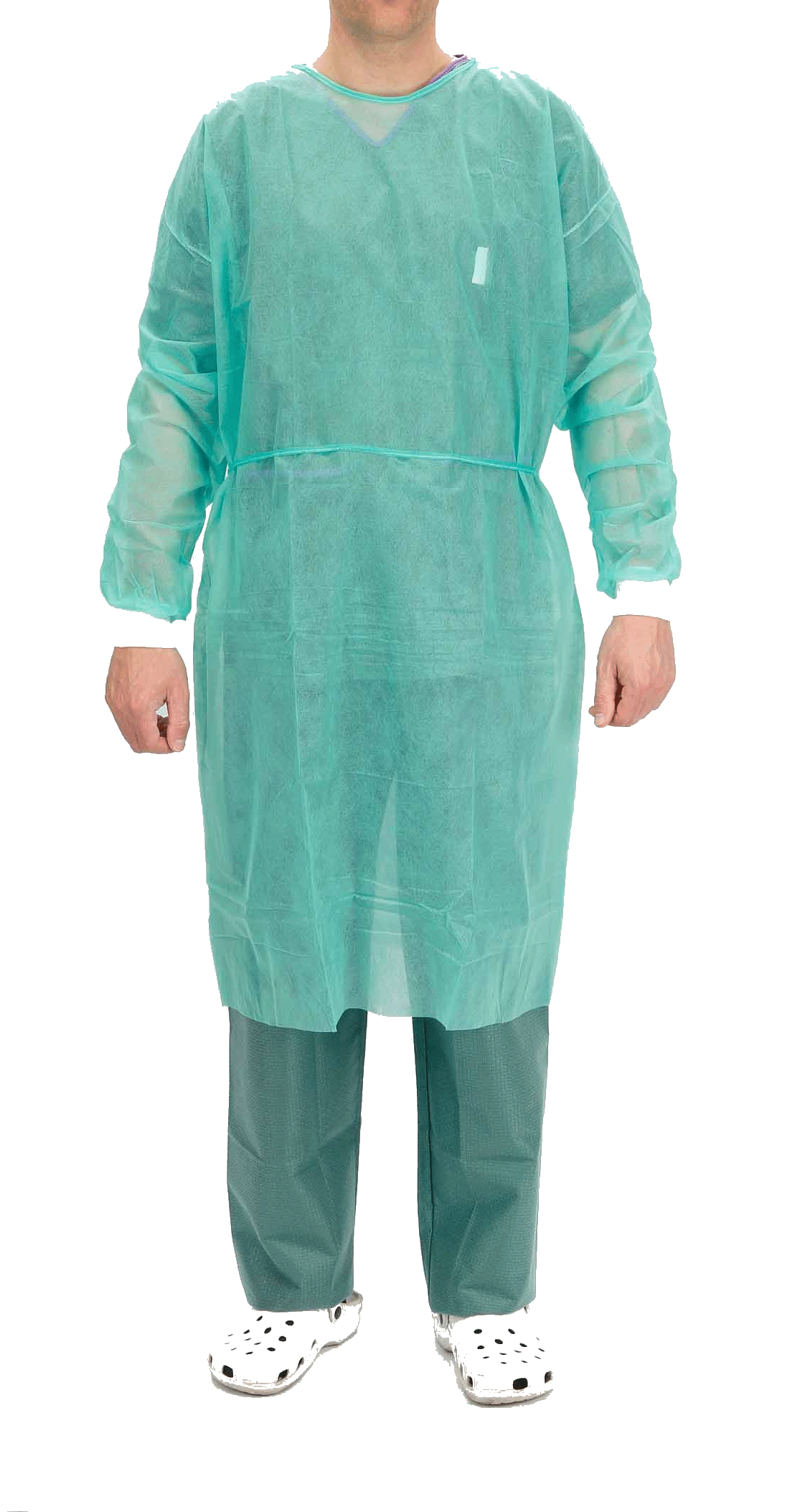 Bata cirugía  ESTERIL c/puños. 30 gr. VERDE