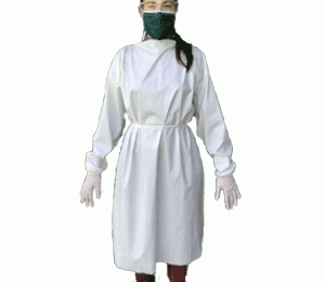 Bata impermeable reutilizable (1 ud.)