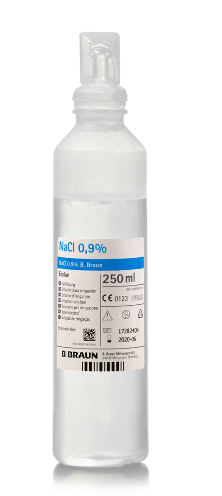 Suero Salino Fisiológico 250cc solución LAVADO (caja 20 uds)