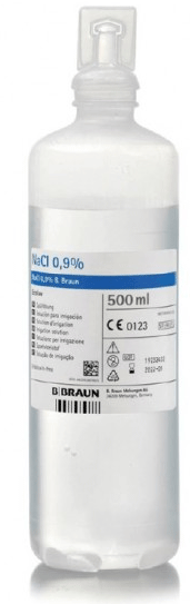 Suero Salino Fisiológico 500cc Solución LAVADO (caja 10 uds)