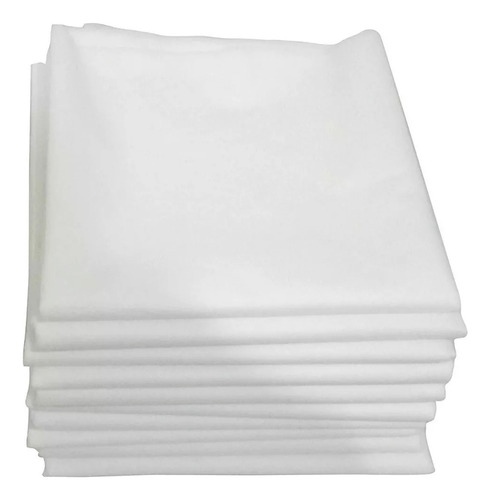 Sábana camilla 75*200 blanca. Paquete 10 uds