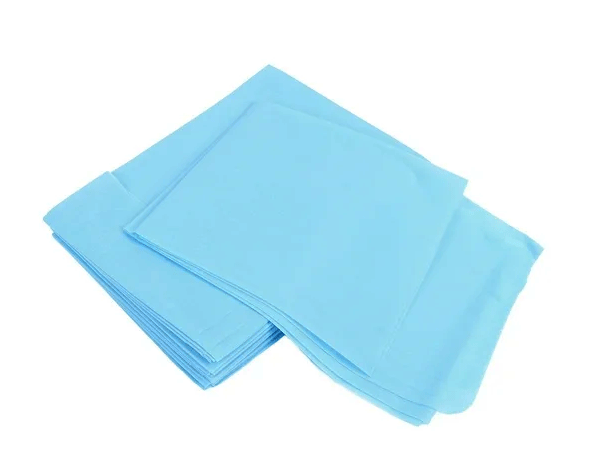 Sábana camilla 75*200 celeste. Paquete 10 uds