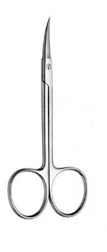 Tijera iris curva 11 cm. Estándar
