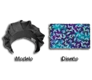 Gorro Algodón con elástico. Modelo: Butterflies