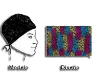 Gorro Algodón con cintas. Modelo: Serendipity