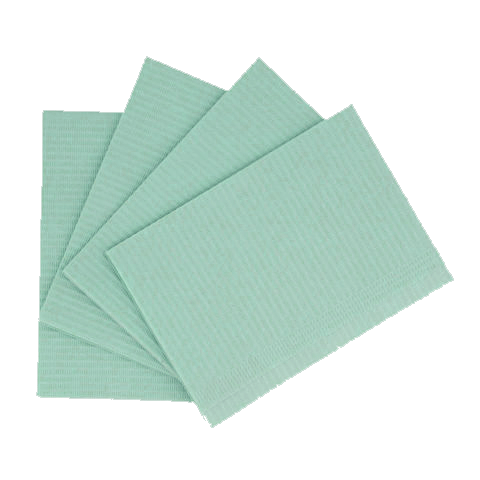 Servilleta Babero Plastificada 2 capas. Caja 500 uds
