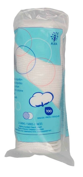 Discos desmaquillantes algodón (100 uds.)
