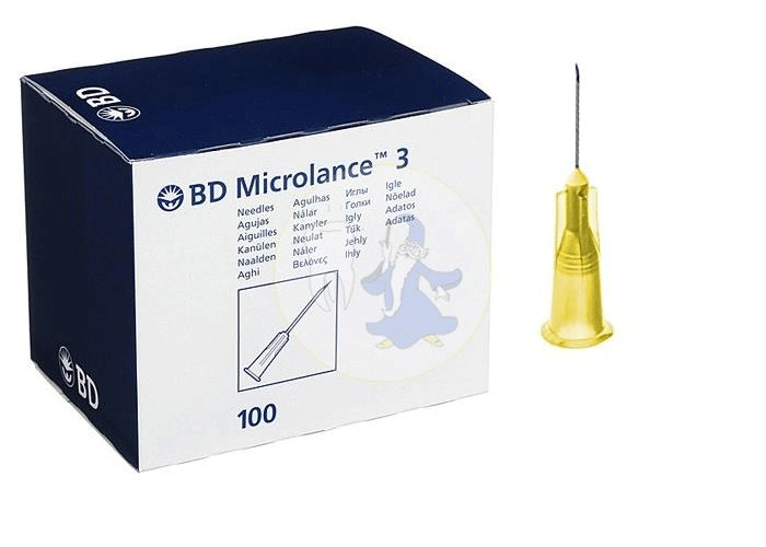 Aguja BD Microlance 3 de 0,3 * 13 mm 30 G 1/2