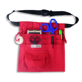 Riñonera para quirófano, color rojo