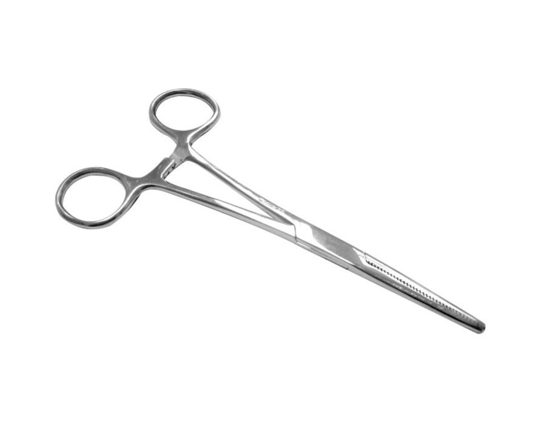 Pinza Rochester Pean 14 cm. Recta sin dientes. Superior