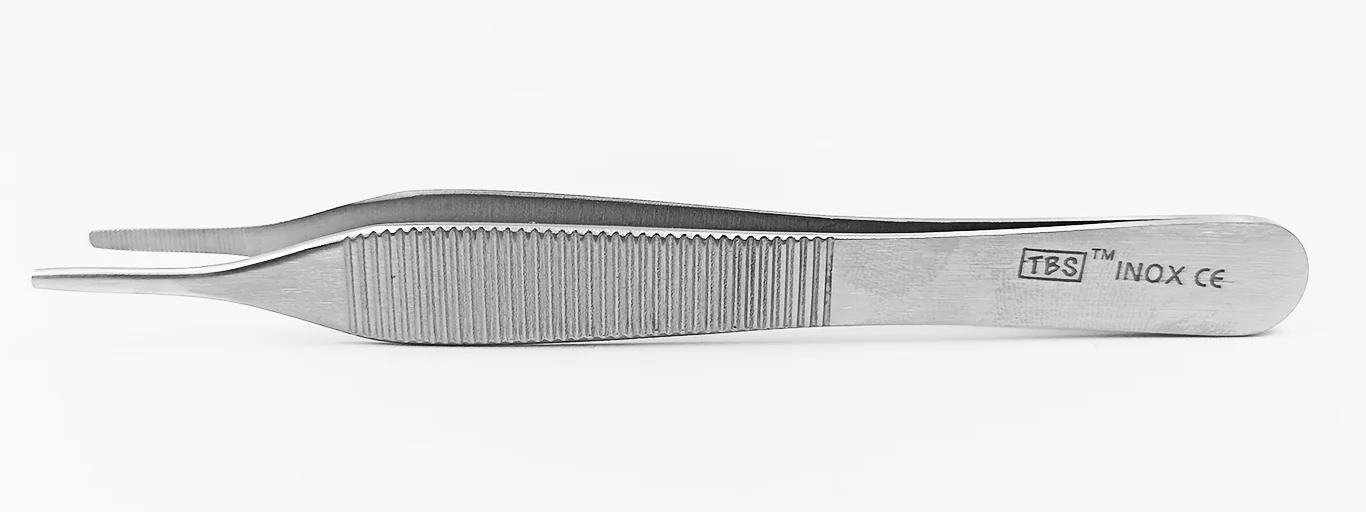 Pinza Adson 12 cm. Sin dientes. Estándar