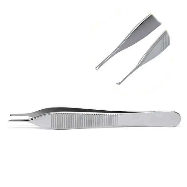 Pinza Adson 12 cm. Con dientes. Estándar