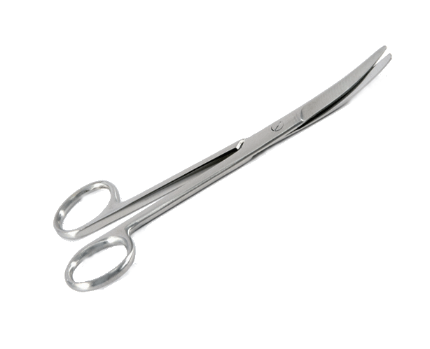 Tijera de Mayo 14 cm. Curva. Estándar