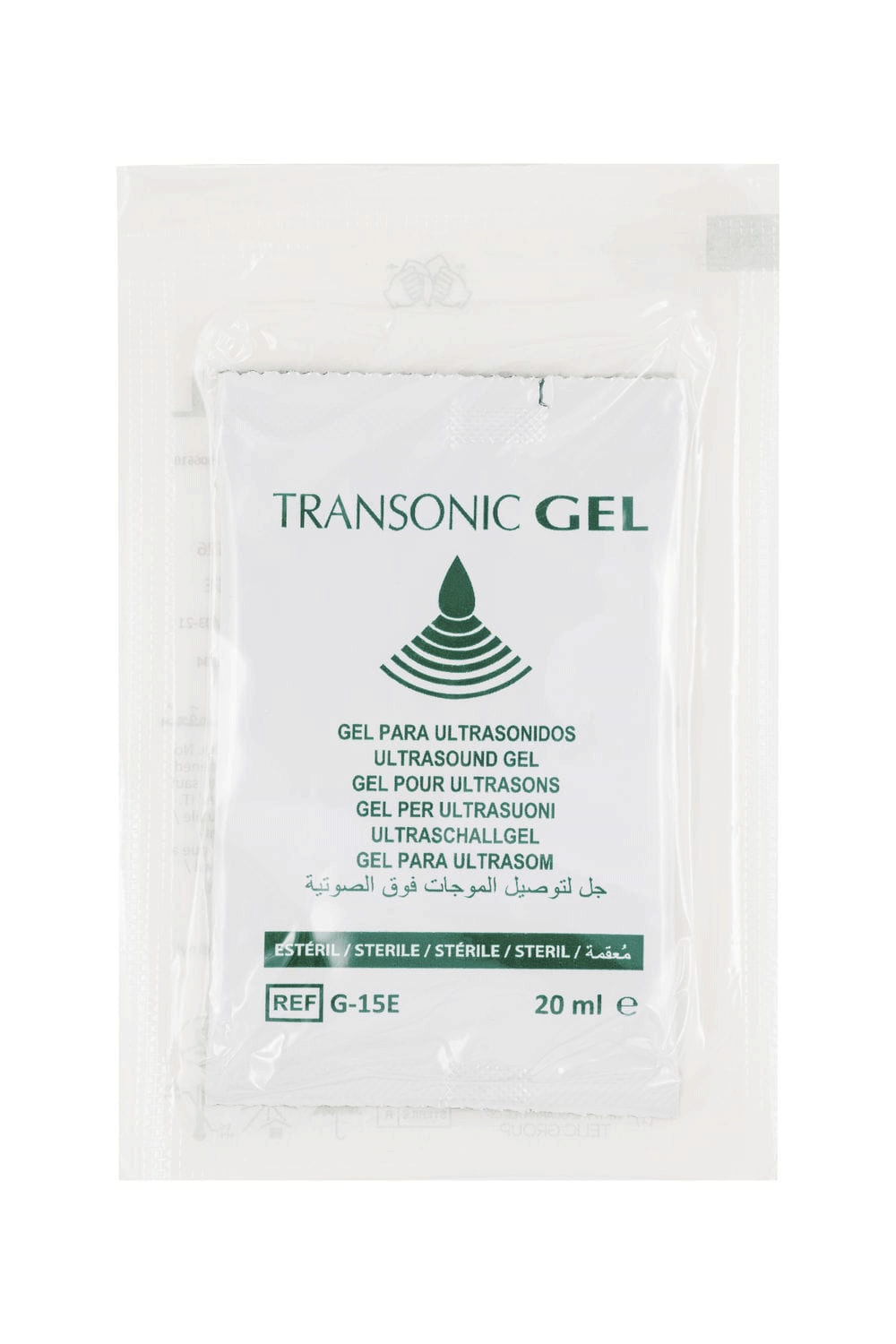 Gel ESTÉRIL ultrasonidos, 20 ml. Caja 48 uds.