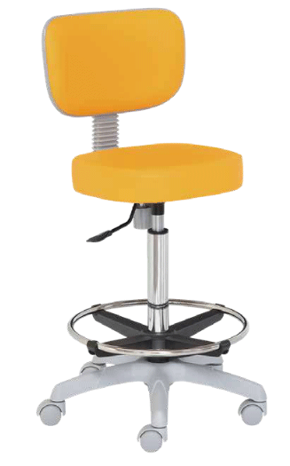 Taburete ALTO, c/respaldo. Altura regulable