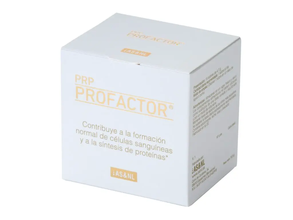 Suplemento alimenticio PRP Profactor, 15 sobres.