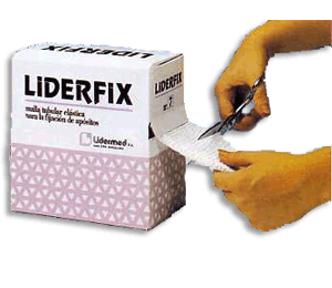 [2671] Liderfix Nº 3. Venda tubular poliamiada (LATEX FREE). Codos, antebrazos