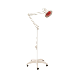 [3053] Lámpara de rayos infrarrojos 150 W, foco orientable, peana de PVC.
