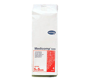 [1095] Medicomp 5 cm * 5 cm.  Apósito no estéril 100 uds.