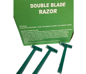 [3093] Rasuradora médica DOBLE HOJA. Caja 100 uds