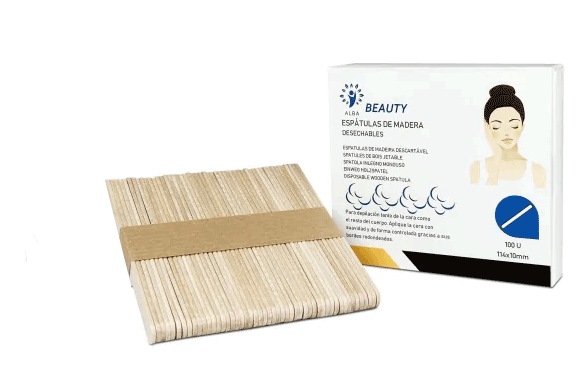 [3296] Espátula facial. 11.4 x 1 cm. No estéril. (100 uds.)