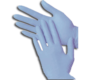 [2190] Guante de Nitrilo AZUL talla M