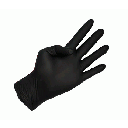 [3254] Guante de Nitrilo NEGRO talla P