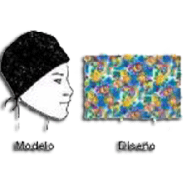 [2347] Gorro Algodón con cintas. Modelo: Abbra Kadabra