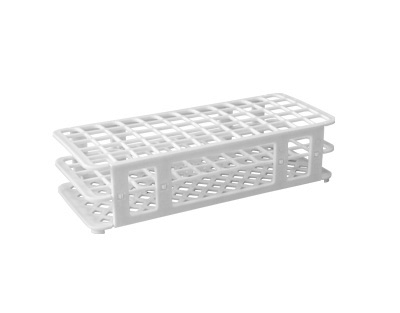 [2760] Gradilla 5*12 de 16 mm polipropileno blanco (60 tubos)