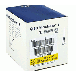 [3206] Aguja BD Microlance 3 de 0,3 * 13 mm 30 G 1/2
