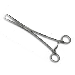 [1781] Pinza Uterina Pozzi 25 cm. Estándar