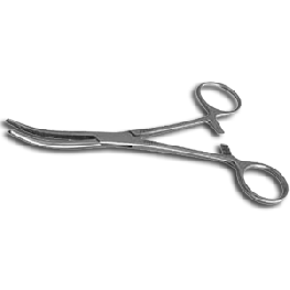 [0858] Pinza Rochester Pean 14 cm. Curva sin dientes. Estándar