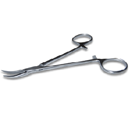 [1036] Pinza Mosquito 12,5 cm. Curva sin dientes. Estándar