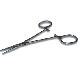 [0909] Pinza Mosquito 12 cm. Recta con dientes. Superior