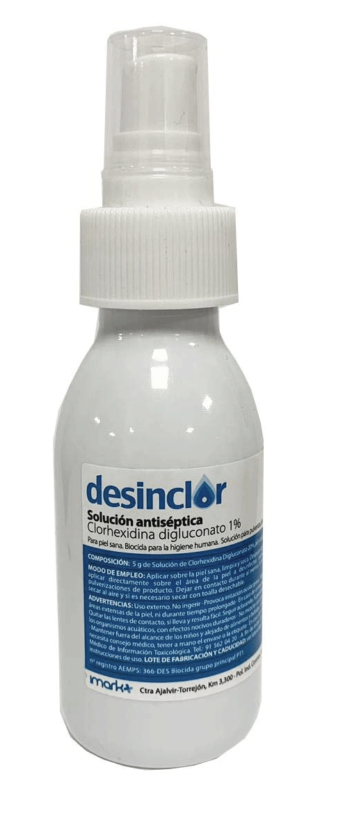 [3354] Desinclor. Solución clorhexidina TRANSPARENTE 1%.