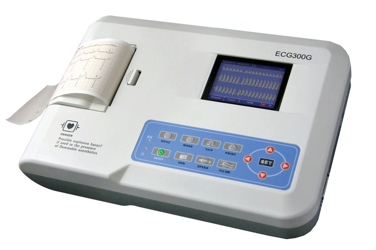 [3336] Electrocardiógrafo de 3 canales c/interpretación. "300G"